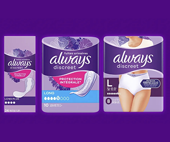 2 000 packs de protections Always Discreet Boutique gratuits