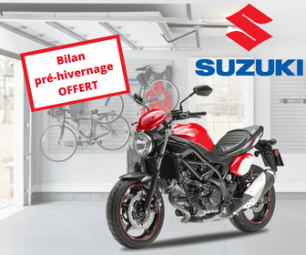 Bilan de pré-hivernage offert chez Suzuki