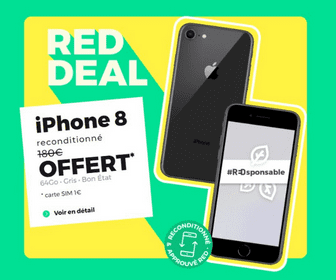 Iphone 8 gratuit avec Red by SFR