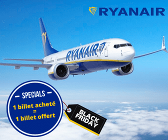 Un billet d'avion offert pour un acheté sur Ryanair