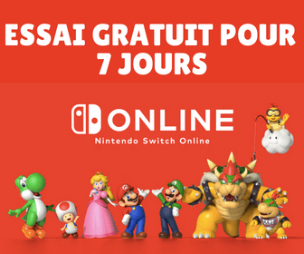 Essai gratuit de 7 jours à Nintendo Switch Online